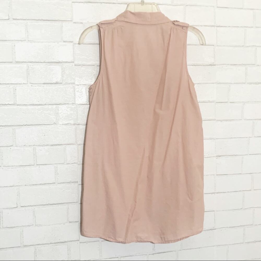 J. Crew Blush Sleevless Popover Cotton Top XS - Picture 10 of 14